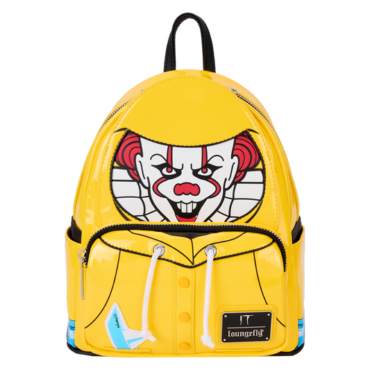 LOUNGEFLY : IT - Pennywise Raincoat Cosplay Glow Mini Backpack