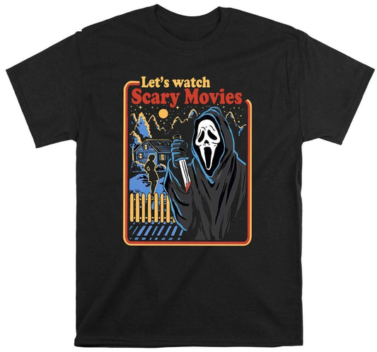 SCREAM - Ghost Face Let's Watch Scary Movies T-Shirt