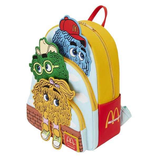 LOUNGEFLY : MCDONALD'S - Fry Guys Triple Pocket Mini Backpack