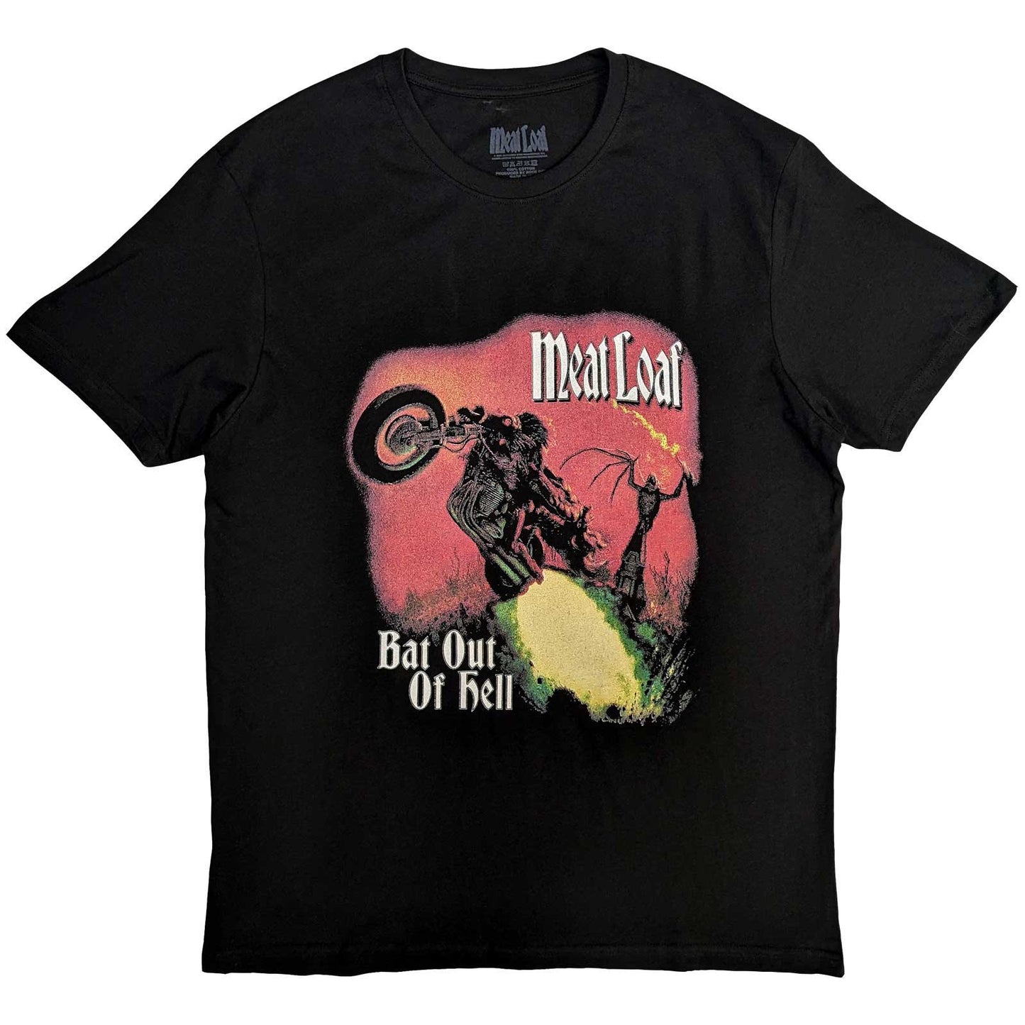 MEAT LOAF - Bat Out Of Hell Cover Backprint T-Shirt