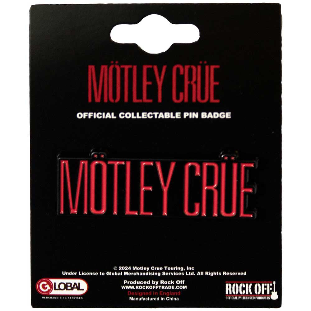 MOTLEY CRUE - Logo Metal Pin Badge