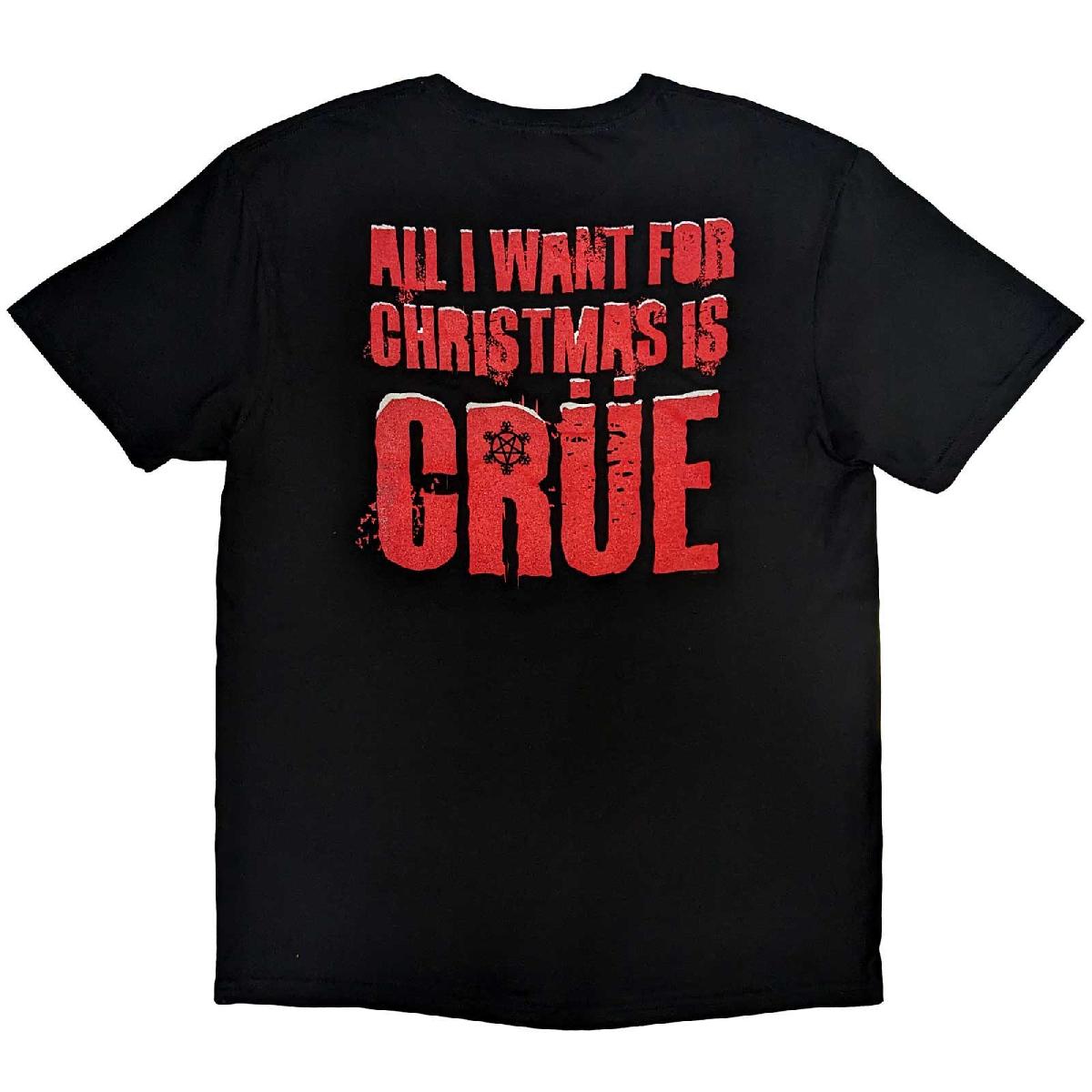 MOTLEY CRUE - Xmas Crue Back Print T-Shirt