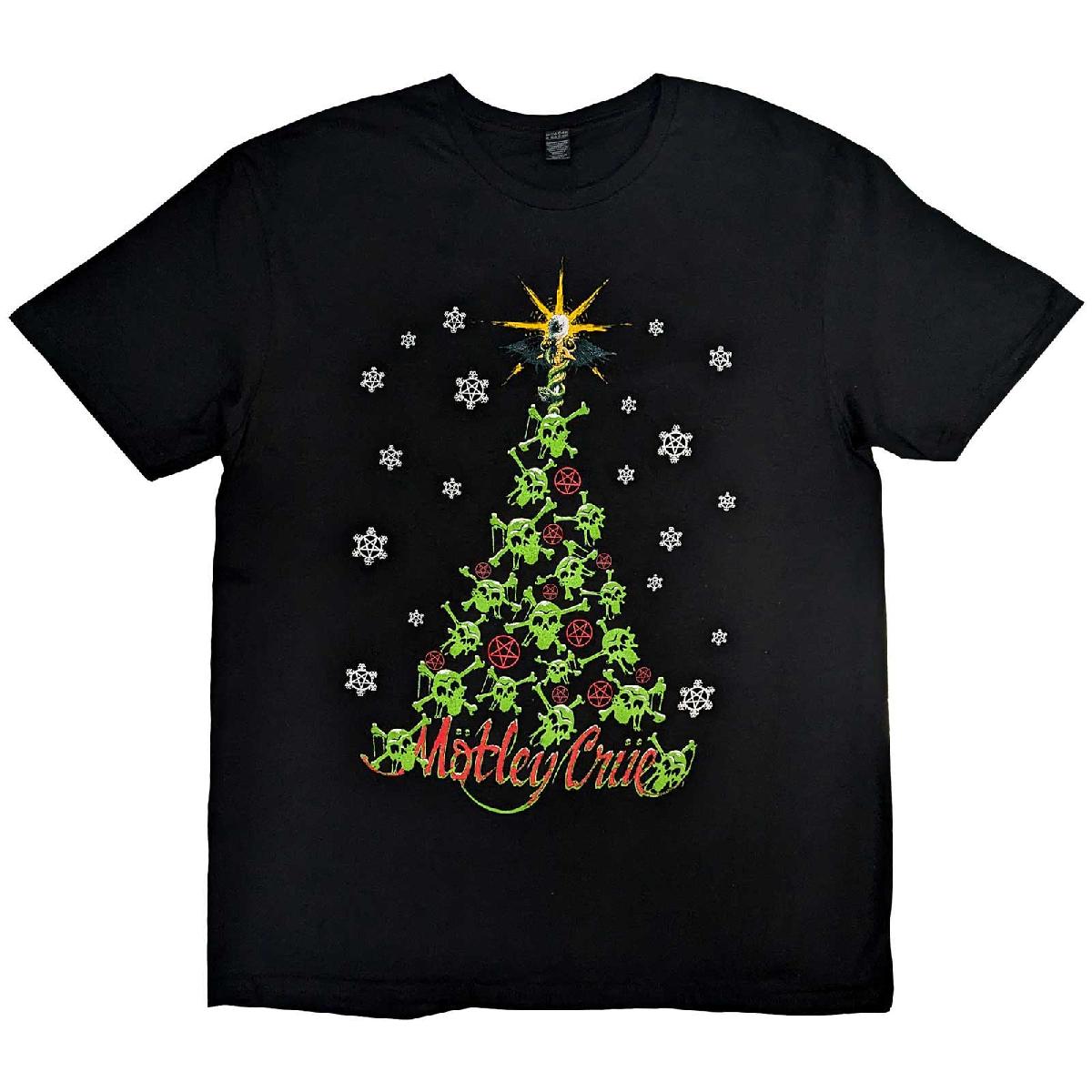 MOTLEY CRUE - Xmas Crue Back Print T-Shirt