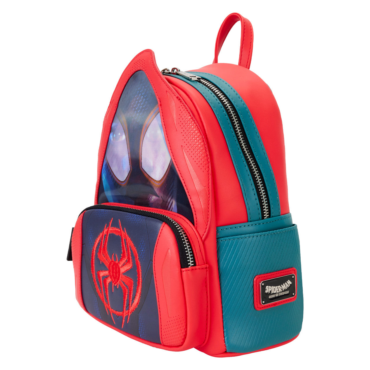 LOUNGEFLY : MARVEL - Miles Morales  Hoody Cosplay Spider-Verse Mini Backpack