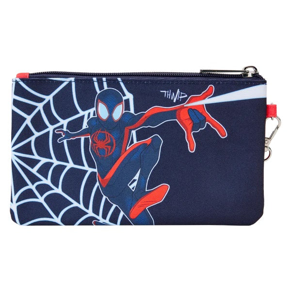 LOUNGEFLY : MARVEL - Spider-Verse Miles Morales Wristlet Pouch