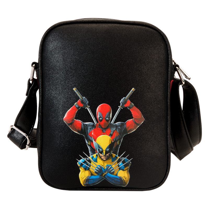 LOUNGEFLY : MARVEL - Deadpool Wolverine Crossbody Bag