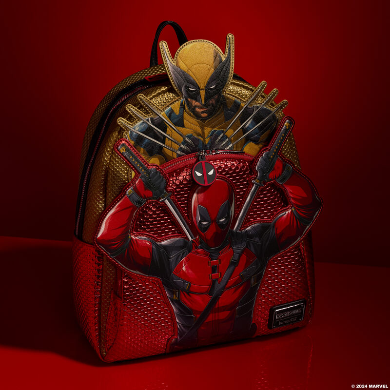 LOUNGEFLY : MARVEL - Deadpool Wolverine Mini Backpack