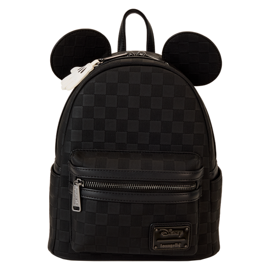 LOUNGEFLY : DISNEY - Mickey Mouse Checkered Texture Mini Backpack