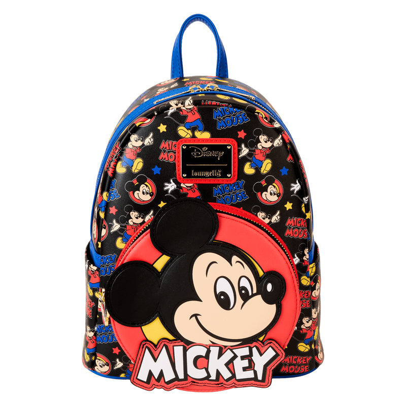 LOUNGEFLY : DISNEY - Mickey & Friends Classic AOP Mini Backpack