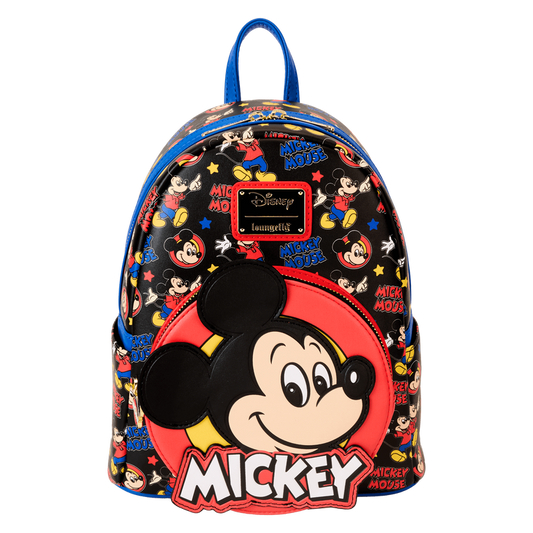 LOUNGEFLY : DISNEY - Mickey & Friends Classic AOP Mini Backpack