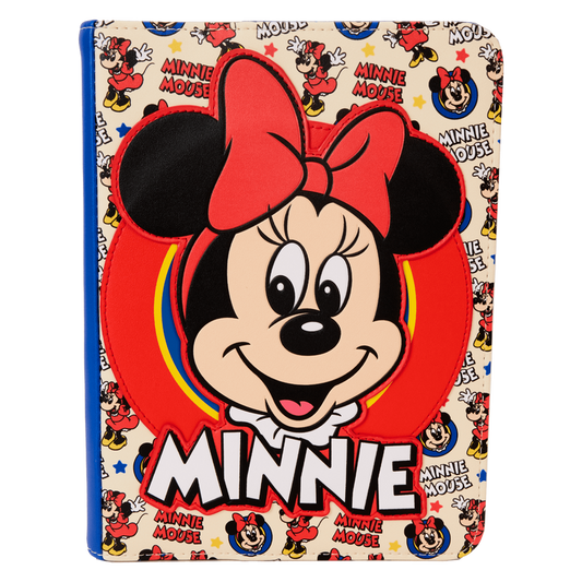 LOUNGEFLY : DISNEY - Minnie Mouse Classic All-Over Print Refillable Stationery Journal