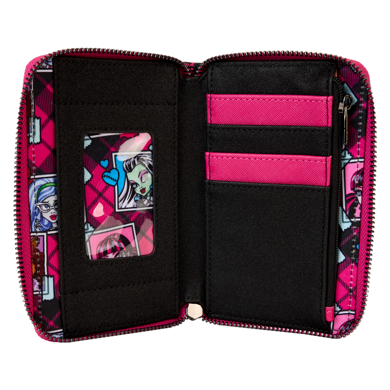 LOUNGEFLY : MATTEL - Monster High Logo Zip Around Purse