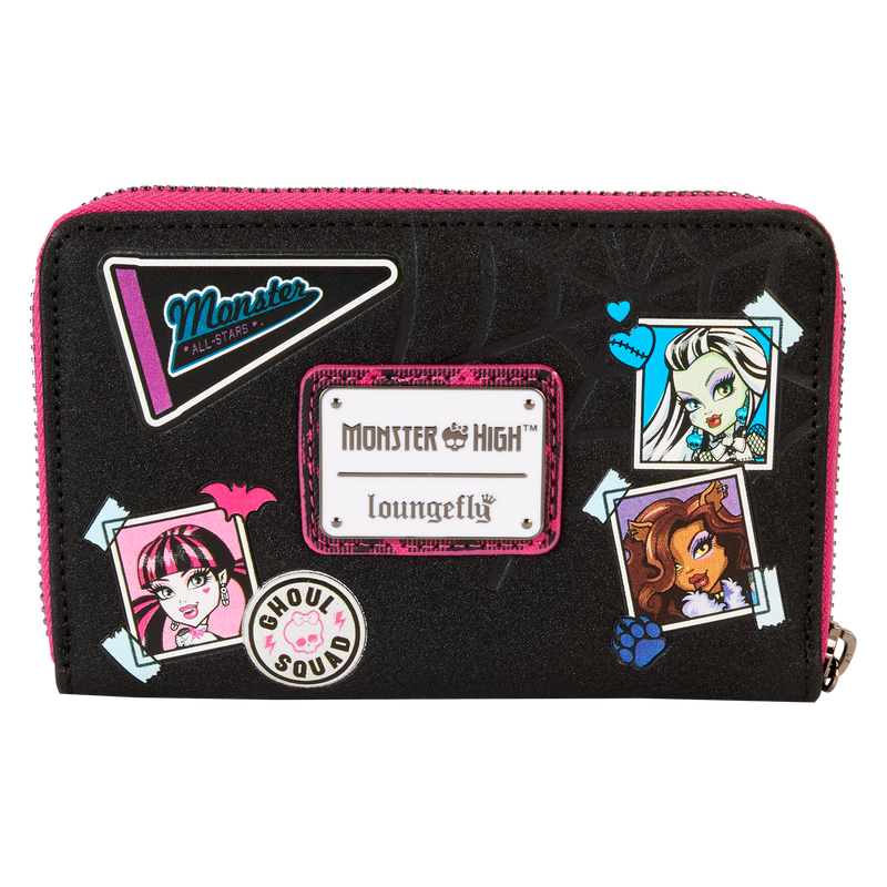 LOUNGEFLY : MATTEL - Monster High Logo Zip Around Purse