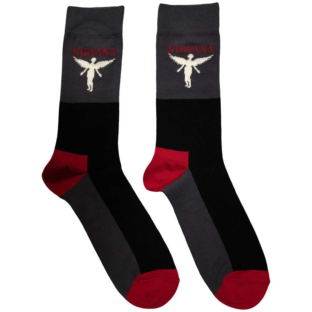 NIRVANA - In Utero Charcoal Socks (6-11)