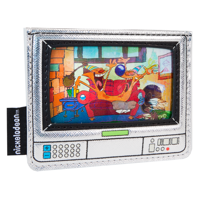 LOUNGEFLY : NICKELODEON - Retro TV Triple Lenticular Card Holder