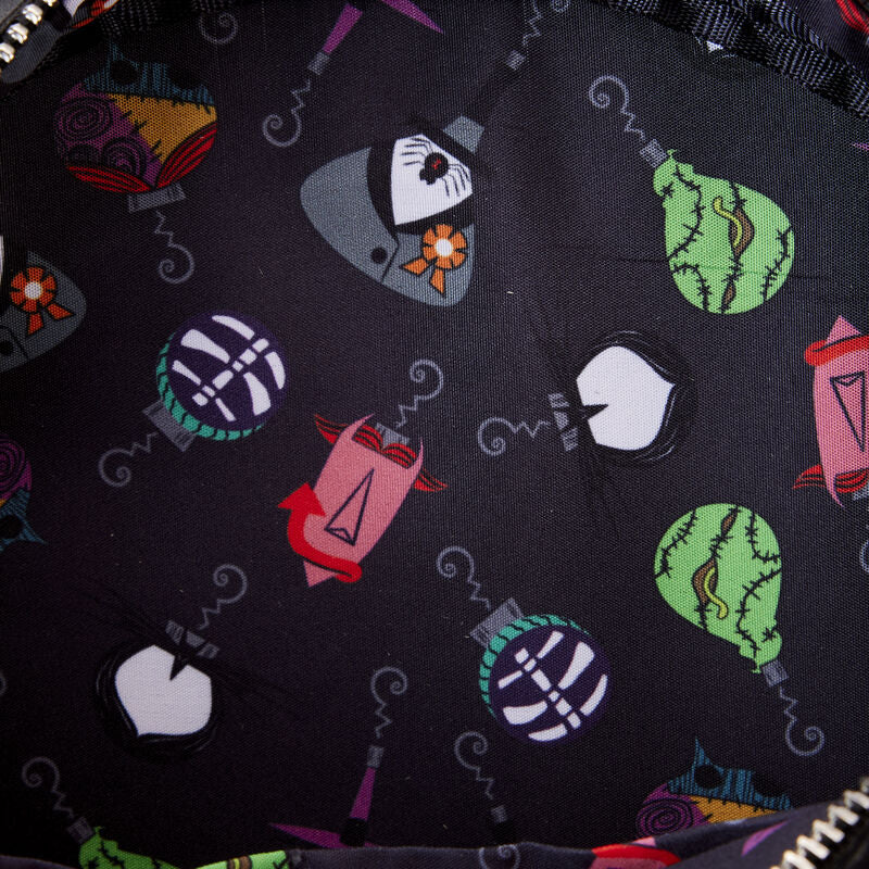 LOUNGEFLY : NIGHTMARE BEFORE CHRISTMAS - Figural Wreath Crossbody Bag