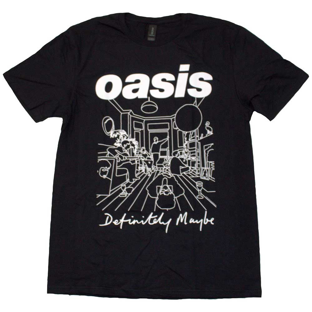 OASIS - Definitely Maybe Line Drawing T-Shirt