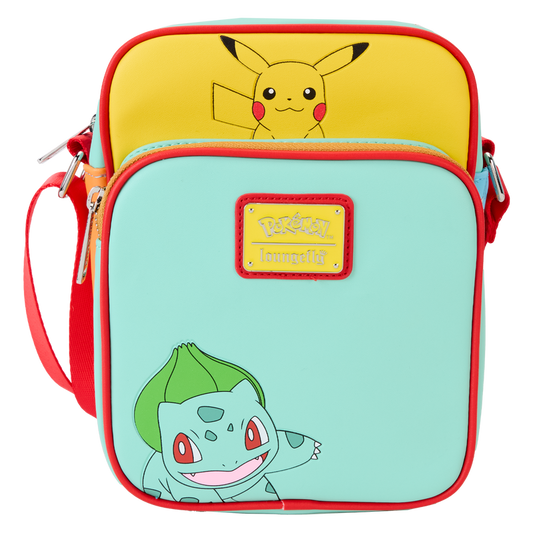 LOUNGEFLY : POKEMON - Colour Block Starters Crossbody Bag