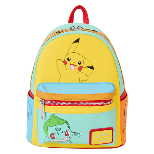 LOUNGEFLY : POKEMON - Colour Block Starter Mini Backpack