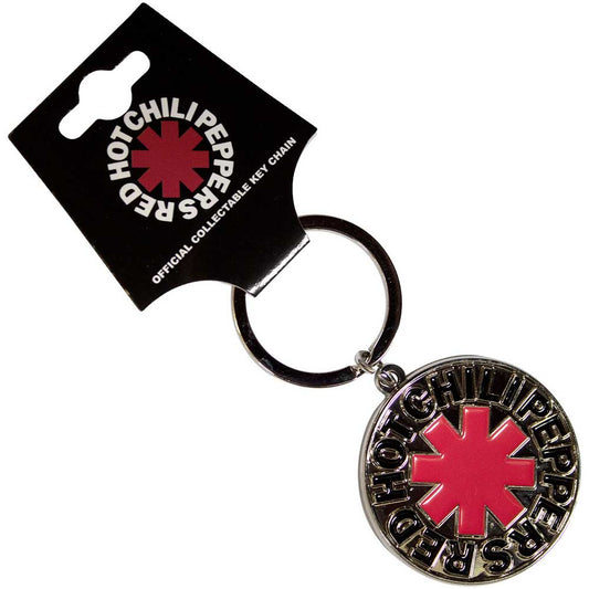 RED HOT CHILI PEPPERS - Asterisk Logo Silver Metal Keyring