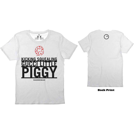 RADIOHEAD - Gucci Piggy White T-Shirt