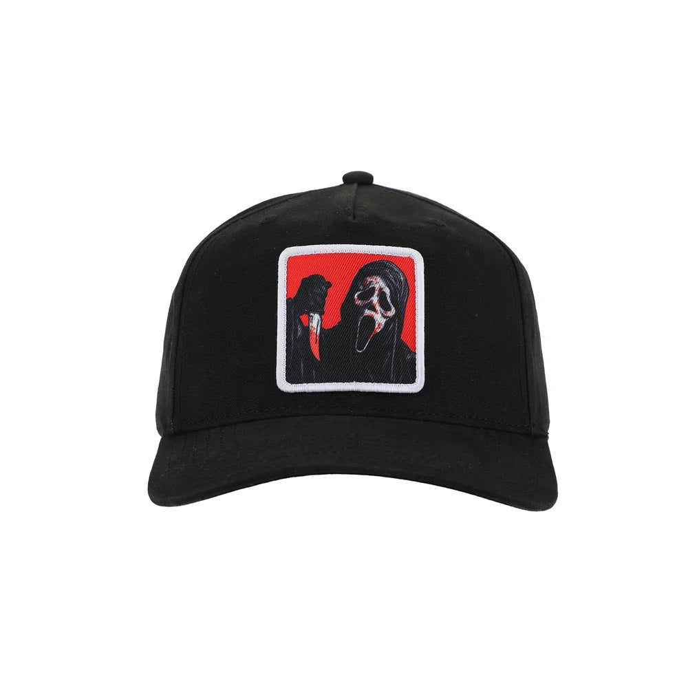 SCREAM - Ghost Face Sublimated Patch Curved Snapback Cap