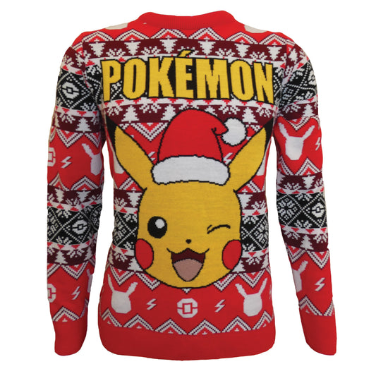 POKEMON - Pikachu Winking Christmas Jumper