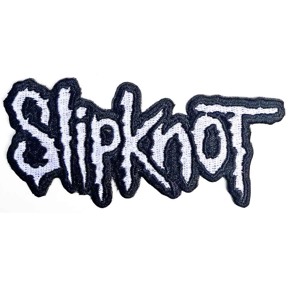 SLIPKNOT - White Logo Woven Patch