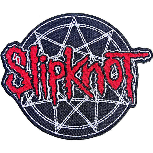 SLIPOT - Red Logo & Nonogram Woven Patch