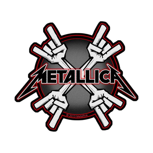 METALLICA - Metal Horns Woven Patch