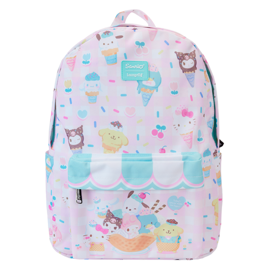 LOUNGEFLY : SANRIO - Hello Kitty & Friends Sweets All-Over Print Nylon Full-Size Backpack