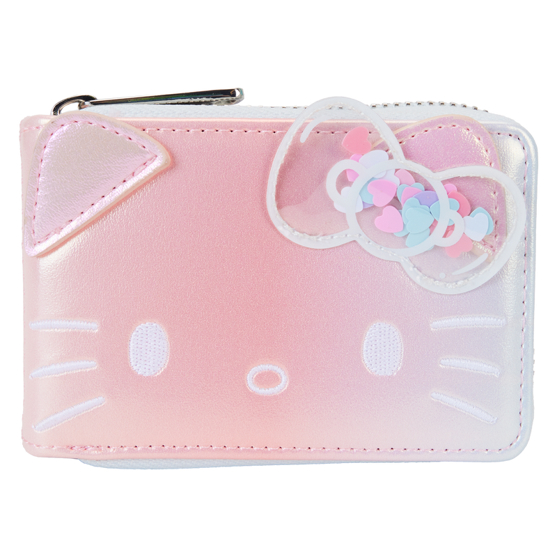 LOUNGEFLY : SANRIO - Hello Kitty 50th Anniversary Clear & Cute Accordion Zip Purse