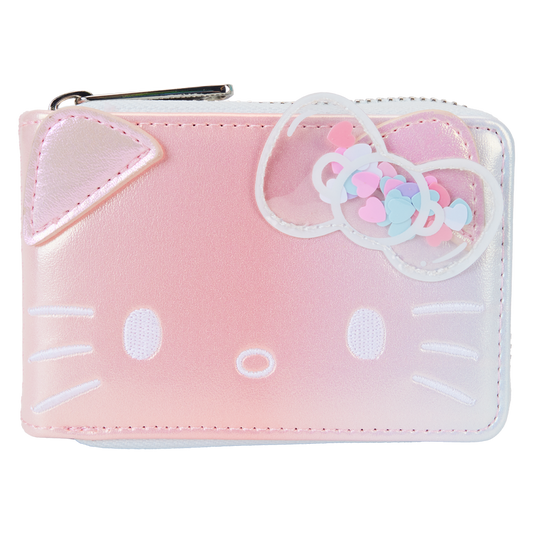 LOUNGEFLY : SANRIO - Hello Kitty 50th Anniversary Clear & Cute Accordion Zip Purse