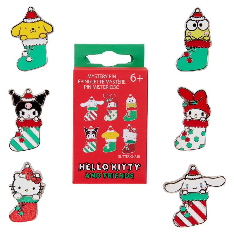 LOUNGEFLY : SANRIO - Stocking Stuffers Blind Box Single Enamel Pin