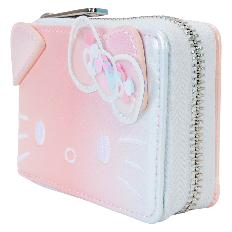 LOUNGEFLY : SANRIO - Hello Kitty 50th Anniversary Clear & Cute Accordion Zip Purse