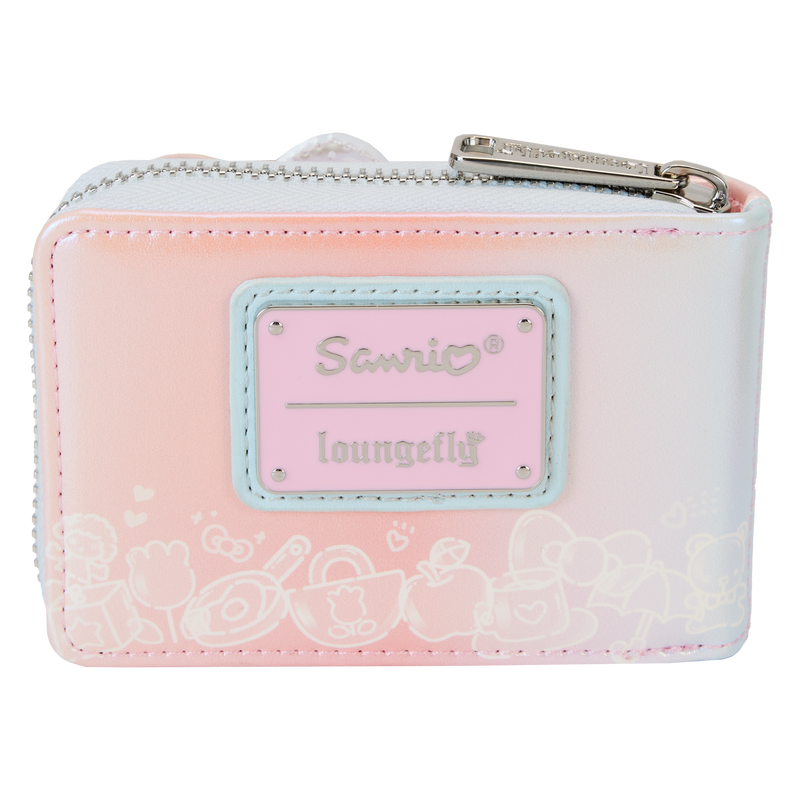 LOUNGEFLY : SANRIO - Hello Kitty 50th Anniversary Clear & Cute Accordion Zip Purse