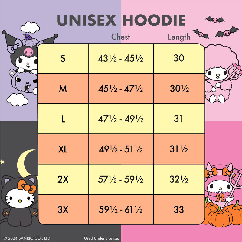 LOUNGEFLY : SANRIO - Hello Kitty & Friends Costume Unisex Hoodie