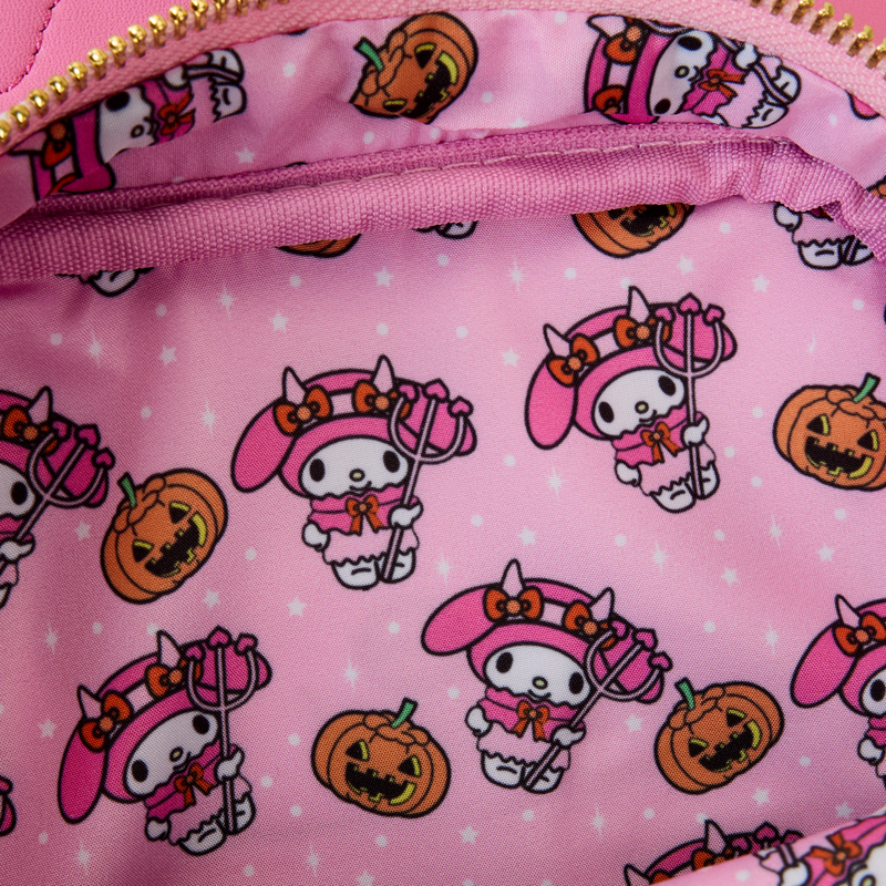 LOUNGEFLY : SANRIO - My Melody Pumpkin Crossbuddies Cosplay Crossbody Bag with Coin Bag