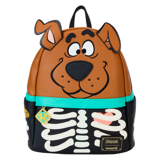 LOUNGEFLY : SCOOBY DOO - Skeleton Cosplay Glow Mini Backpack