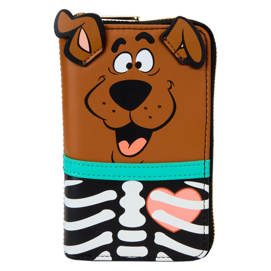 LOUNGEFLY : SCOOBY DOO - Skeleton Cosplay Glow Zip Purse