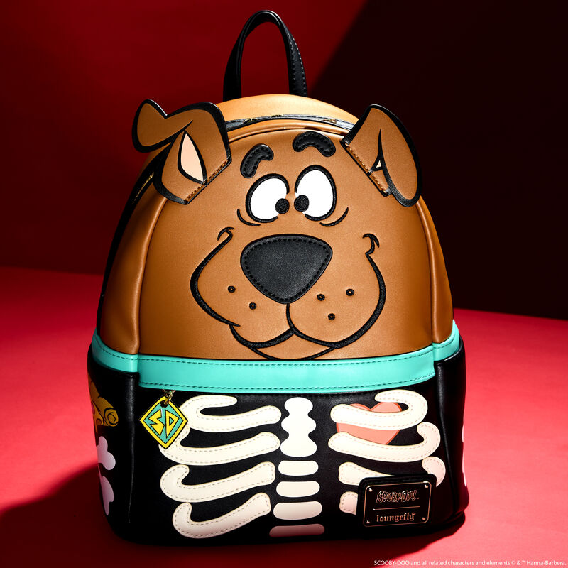 LOUNGEFLY : SCOOBY DOO - Skeleton Cosplay Glow Mini Backpack