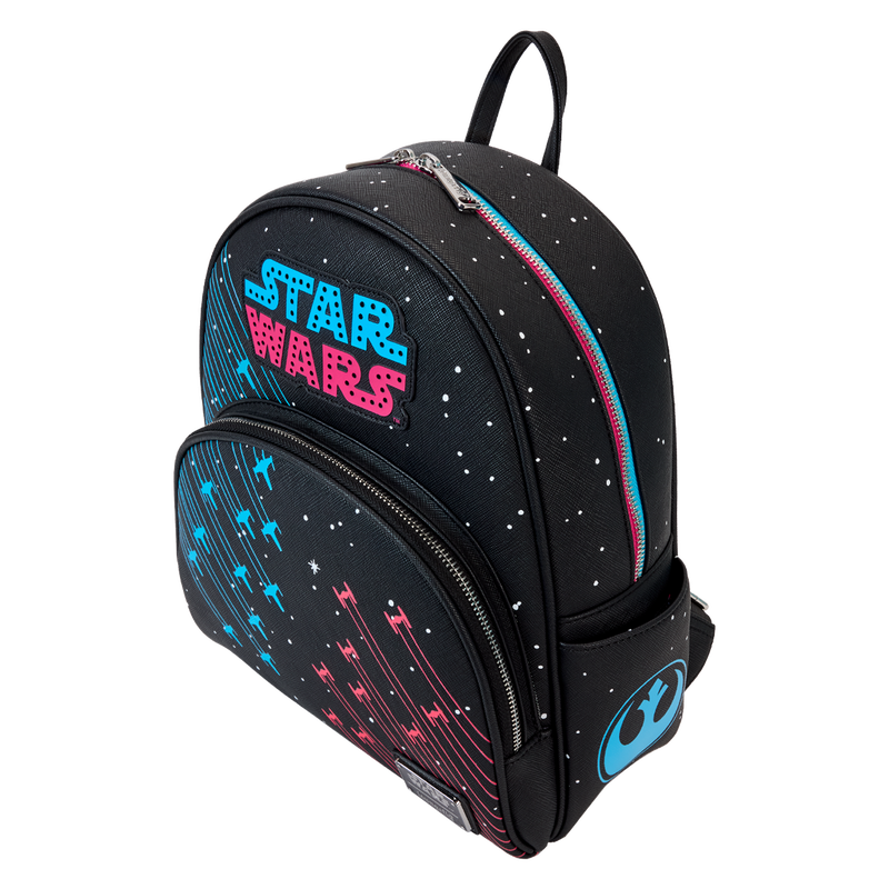 LOUNGEFLY : STAR WARS - Rebels vs Empire Galactic Light Up Glow Mini Backpack