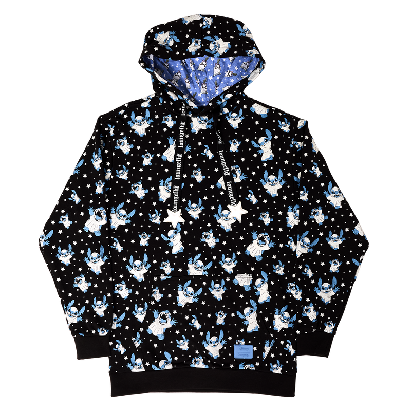 LOUNGEFLY : DISNEY - Stitch Ghost Costume All-Over Print Unisex Hoodie