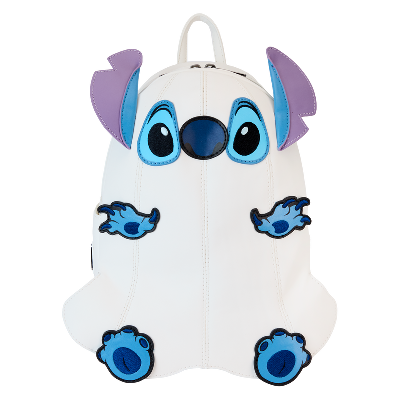 LOUNGEFLY : DISNEY - Stitch Ghost Costume Figural Glow Mini Backpack