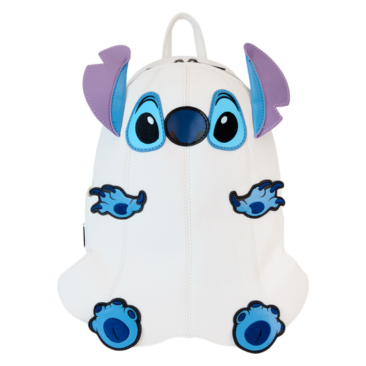 LOUNGEFLY : DISNEY - Stitch Ghost Costume Figural Glow Mini Backpack