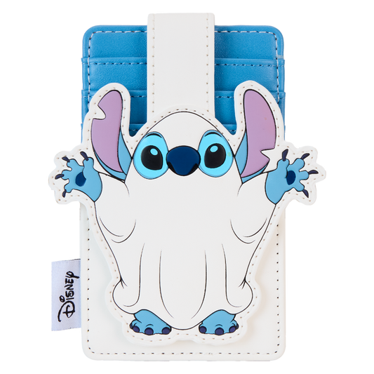 LOUNGEFLY : DISNEY - Stitch Ghost Costume Glow Card Holder