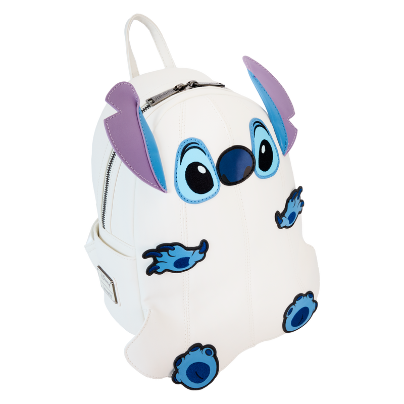 LOUNGEFLY : DISNEY - Stitch Ghost Costume Figural Glow Mini Backpack