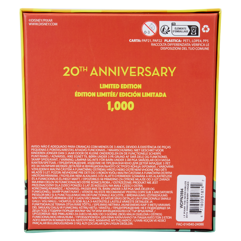 LOUNGEFLY : PIXAR - The Incredibles 20th Anniversary 3" Collector Box Hinged Pin