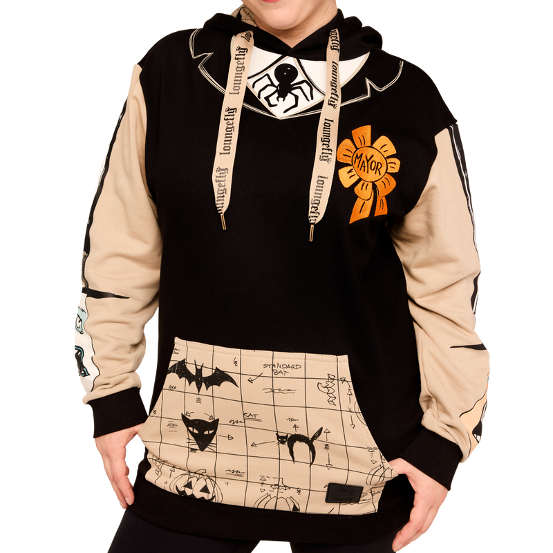 LOUNGEFLY : NIGHTMARE BEFORE CHRISTMAS - Mayor Cosplay Glow Unisex Hoodie