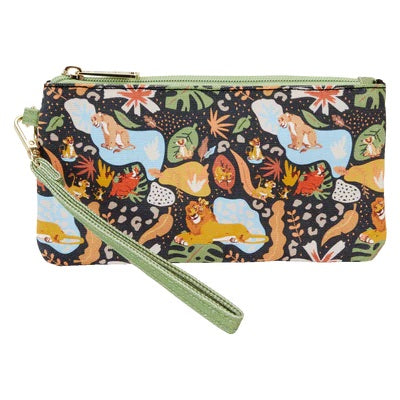 LOUNGEFLY : DISNEY - Lion King 30th Anniversary Nylon Wristlet Pouch